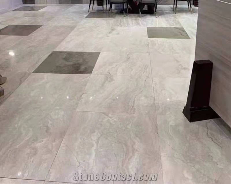 Chinese landscape wood grain Marble Polished Floor Tiles